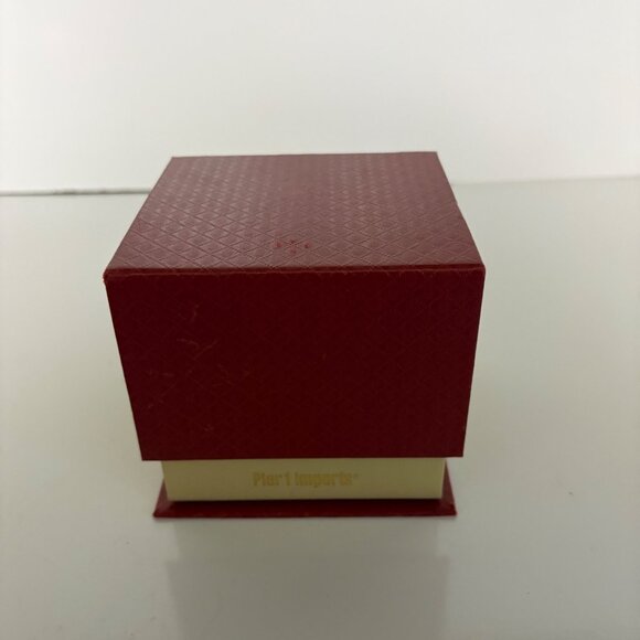 Pier 1 Imports Hand-Painted Li Bien Blue Glass Ornament Reindeer Scene 2018 - Picture 9 of 9